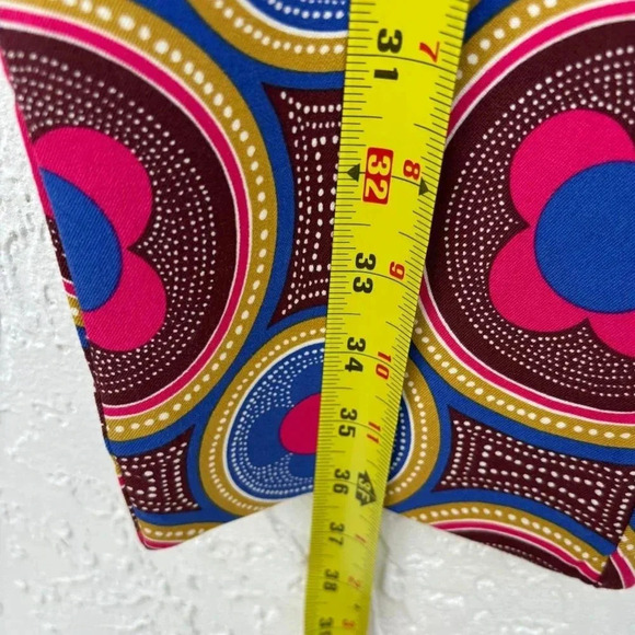 Anthropologie Womens The Essential Slim Printed Trousers Multicolor Size 6 - Picture 4 of 15